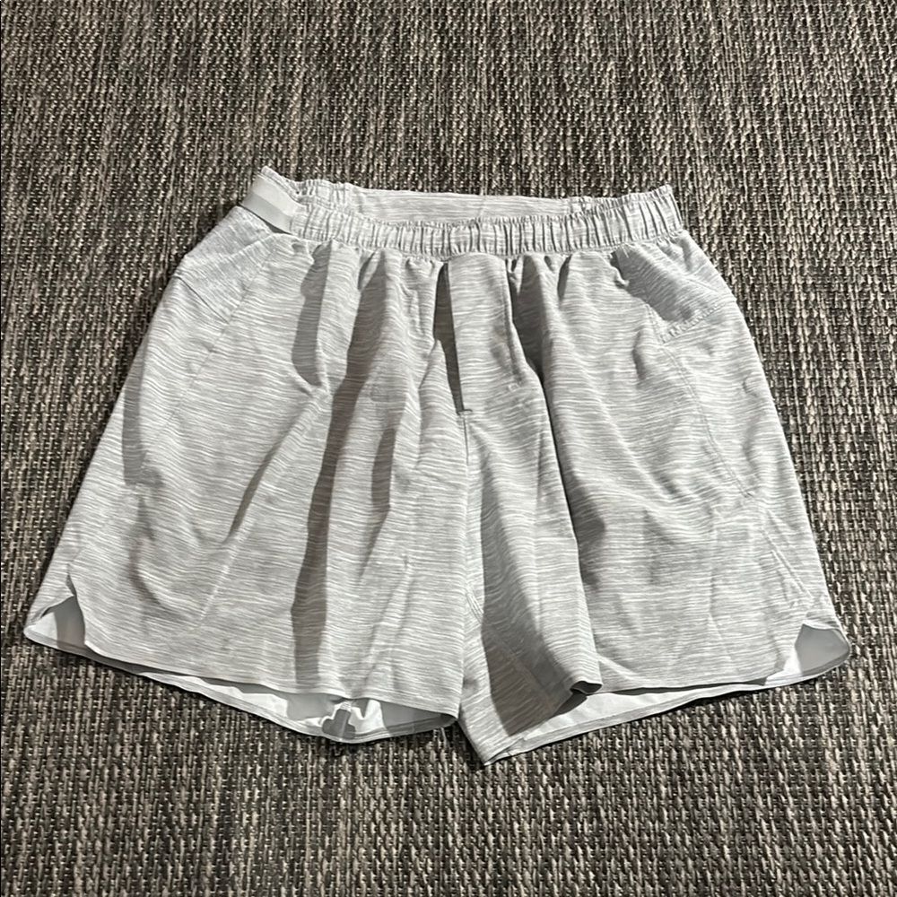 Lululemon Surge Short *6" Heather Allover Sea Salt Light Cast Mesh Swift Small